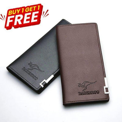 Men's Leather Bi-Fold Wallet - 2 Pcs Stylish & Pocket Friendly ( Buy 1 Get 1 Free Offer )