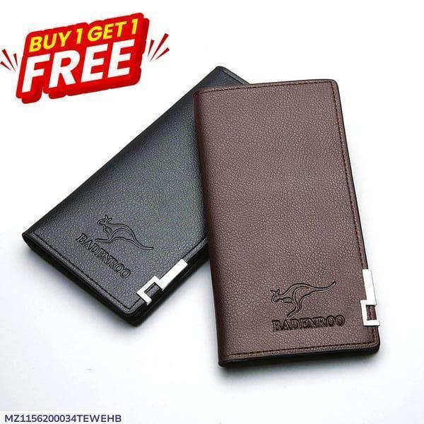 Men's Leather Bi-Fold Wallet - 2 Pcs Stylish & Pocket Friendly ( Buy 1 Get 1 Free Offer )