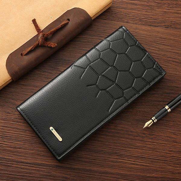 Men's Stylish Bi-Fold Wallet - Synthetic Leather, 1 Pc, Pocket Friendly